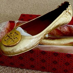 Tory Burch Minnie Travel Ballet Flat- Size 10